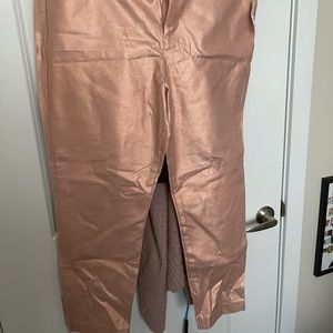 Pink shimmer old navy pixie pants ( slight discoloration on one pant leg), NWT